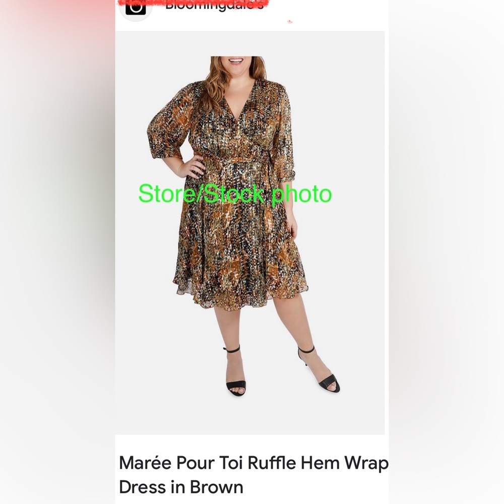 Maree Pour Toi Burnout Wrap Dress. Gorgeous!